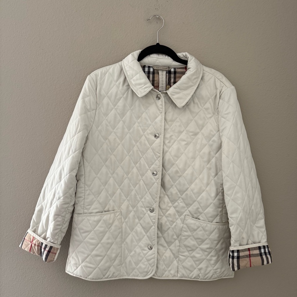 BURBERRY Quilted Nova Check Jacket Size Large - Picture 4 of 13